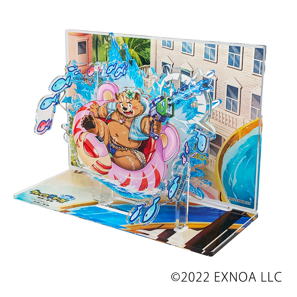 「クレイヴ・サーガ 神絆の導師」ぷかぷかライドオン ガブ アクリルジオラマ